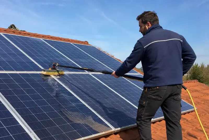 Nettoyage et entretien de panneaux solaires à Salagnon